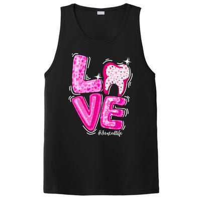 Love Dental Life Tooth Heart Dentist Valentine's Day Gift PosiCharge Competitor Tank