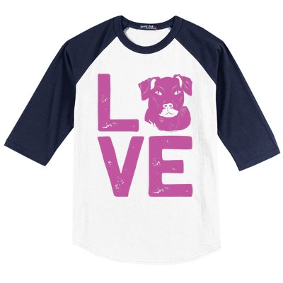 Love Dog Baseball Sleeve Shirt