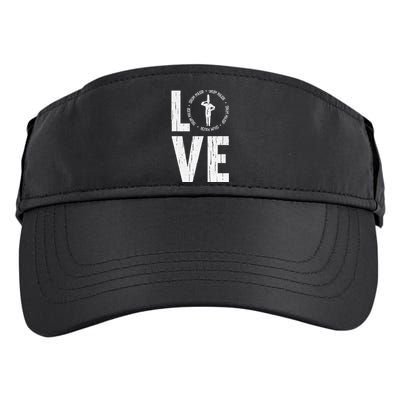 Love Drum Major Cool Marching Band Director Adult Drive Performance Visor