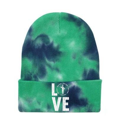 Love Drum Major Cool Marching Band Director Tie Dye 12in Knit Beanie