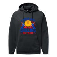 Labor Day Means Grilling Outside Labor Day Gift Performance Fleece Hoodie