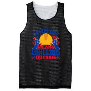 Labor Day Means Grilling Outside Labor Day Gift Mesh Reversible Basketball Jersey Tank