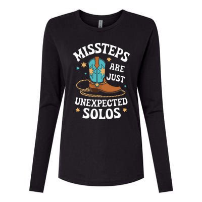 Line Dancing Missteps Are Just Unexpected Solos Line Dancer Womens Cotton Relaxed Long Sleeve T-Shirt