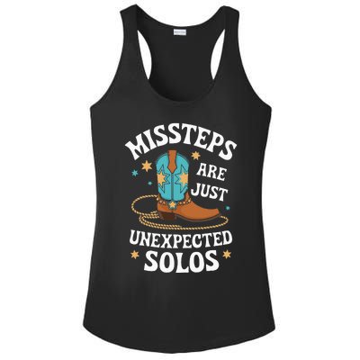 Line Dancing Missteps Are Just Unexpected Solos Line Dancer Ladies PosiCharge Competitor Racerback Tank