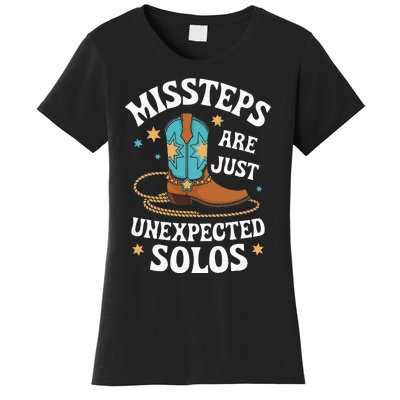 Line Dancing Missteps Are Just Unexpected Solos Line Dancer Women's T-Shirt