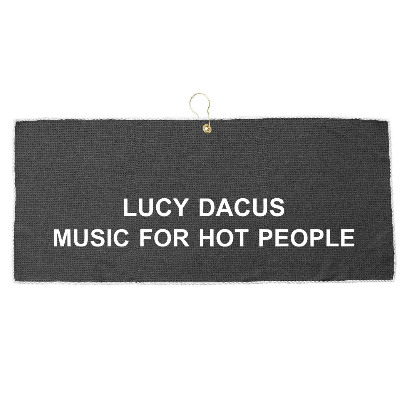 Lucy Dacus Music For Hot People Large Microfiber Waffle Golf Towel