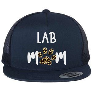 Lab Dog Mom Gift Funny Labrador Retriever Dog Lover Cool Gift Flat Bill Trucker Hat