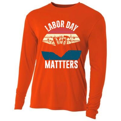 Labor Day Matters Happy Labor Day Gift Cooling Performance Long Sleeve Crew