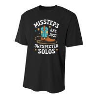 Line Dancing Missteps Are Just Unexpected Solos Line Dancer Youth Performance Sprint T-Shirt