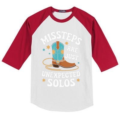 Line Dancing Missteps Are Just Unexpected Solos Line Dancer Kids Colorblock Raglan Jersey