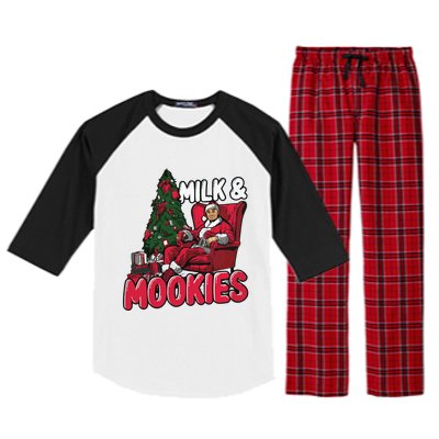 La Dodgers Milk & Mookies Christmas Raglan Sleeve Pajama Set