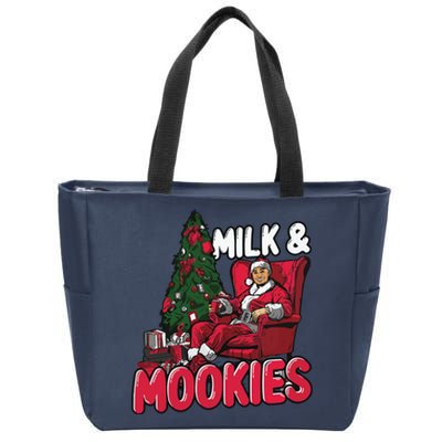 La Dodgers Milk & Mookies Christmas Zip Tote Bag