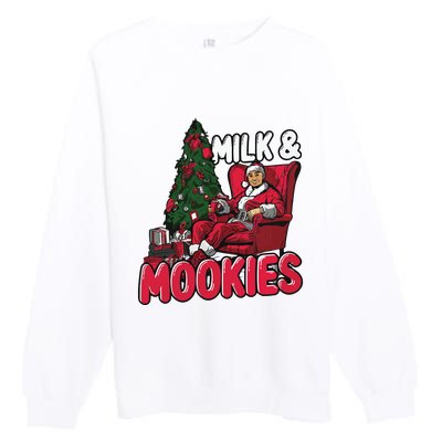 La Dodgers Milk & Mookies Christmas Premium Crewneck Sweatshirt