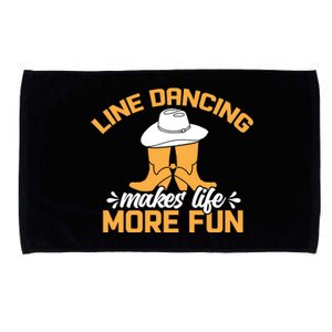 Line Dancing Makes Life More Fun Microfiber Hand Towel