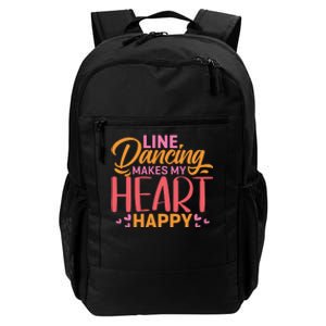 Line Dancing Makes My Heart Happy Daily Commute Backpack