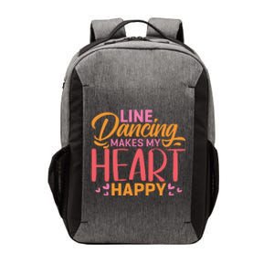 Line Dancing Makes My Heart Happy Vector Backpack