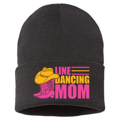 Line Dancing Mom T Sustainable Knit Beanie