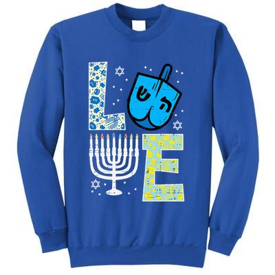Love Dreidel Menorah Jew Hanukkah Chanukah  Sweatshirt