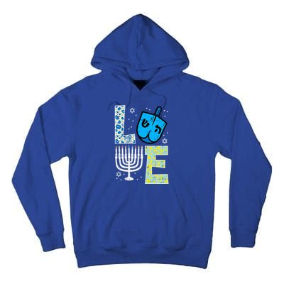 Love Dreidel Menorah Jew Hanukkah Chanukah  Tall Hoodie