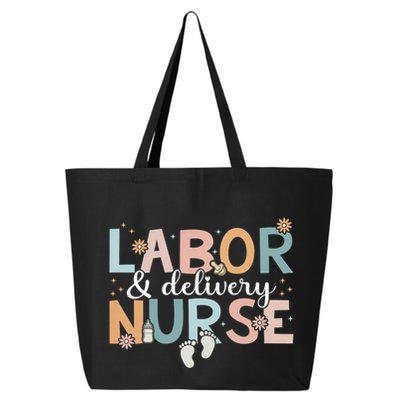 Labor & Delivery Nurse Leopard Rainbow Nursing Nurse Week 25L Jumbo Tote