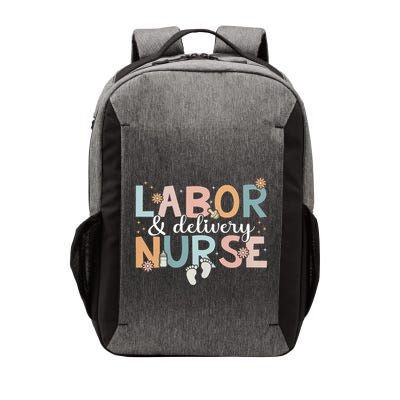 Labor & Delivery Nurse Leopard Rainbow Nursing Nurse Week Vector Backpack