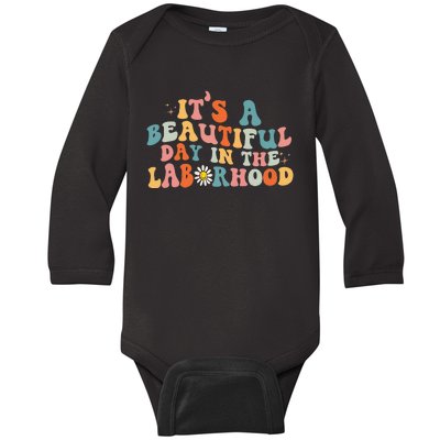 Labor & Delivery Nurse Its A Beautiful Day In The Baby Long Sleeve Bodysuit