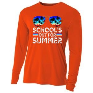 Last Day Of School Schools Out For Summer Cooling Performance Long Sleeve Crew