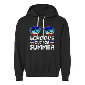 Last Day Of School Schools Out For Summer Garment-Dyed Fleece Hoodie