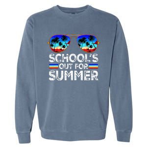 Last Day Of School Schools Out For Summer Garment-Dyed Sweatshirt