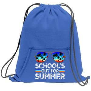 Last Day Of School Schools Out For Summer Sweatshirt Cinch Pack Bag