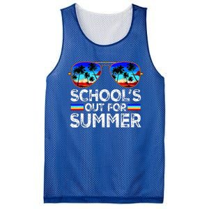 Last Day Of School Schools Out For Summer Mesh Reversible Basketball Jersey Tank