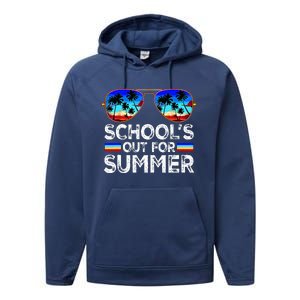 Last Day Of School Schools Out For Summer Performance Fleece Hoodie