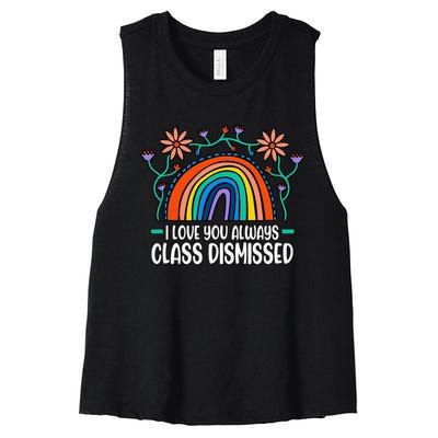 Last Day Of School Teacher Women's Racerback Cropped Tank