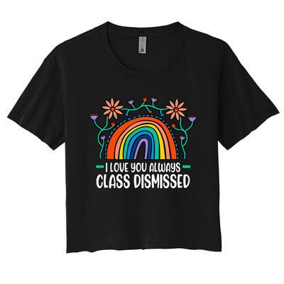 Last Day Of School Teacher Women's Crop Top Tee