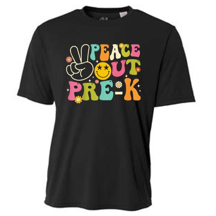 Last Day Of School Peace Out PreSchool Pre K Teacher Cooling Performance Crew T-Shirt