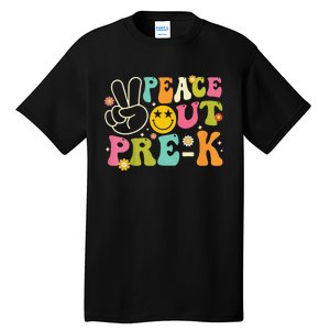 Last Day Of School Peace Out PreSchool Pre K Teacher Tall T-Shirt