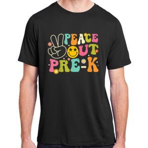 Last Day Of School Peace Out PreSchool Pre K Teacher Adult ChromaSoft Performance T-Shirt