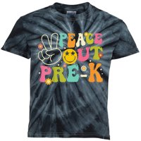 Last Day Of School Peace Out PreSchool Pre K Teacher Kids Tie-Dye T-Shirt