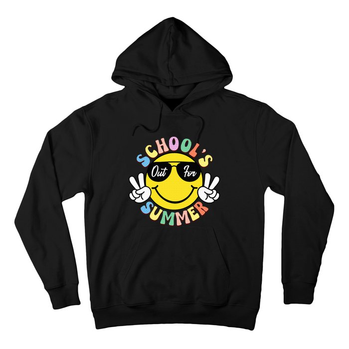 Last Day Of School Graduation Groovy Schools Out Hoodie