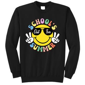 Last Day Of School Graduation Groovy Schools Out Sweatshirt