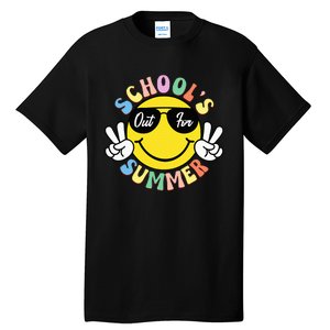 Last Day Of School Graduation Groovy Schools Out Tall T-Shirt