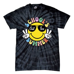 Last Day Of School Graduation Groovy Schools Out Tie-Dye T-Shirt