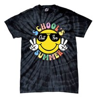 Last Day Of School Graduation Groovy Schools Out Tie-Dye T-Shirt