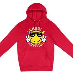 Last Day Of School Graduation Groovy Schools Out Premium Pullover Hoodie