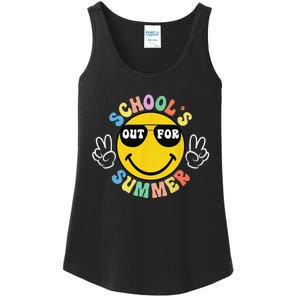 Last Day Of School Graduation Groovy Schools Summer Ladies Essential Tank