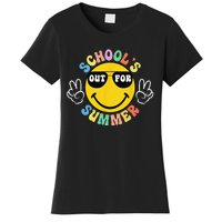 Last Day Of School Graduation Groovy Schools Summer Women's T-Shirt