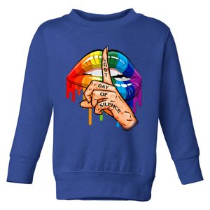 Lgbt Day Of Silence Let Lgbt Signal Funny Gift Toddler Sweatshirt