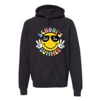 Last Day Of School Graduation Groovy Schools Out For Summer Premium Hoodie