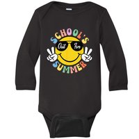 Last Day Of School Graduation Groovy Schools Out For Summer Baby Long Sleeve Bodysuit