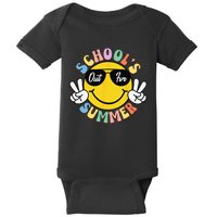 Last Day Of School Graduation Groovy Schools Out For Summer Baby Bodysuit